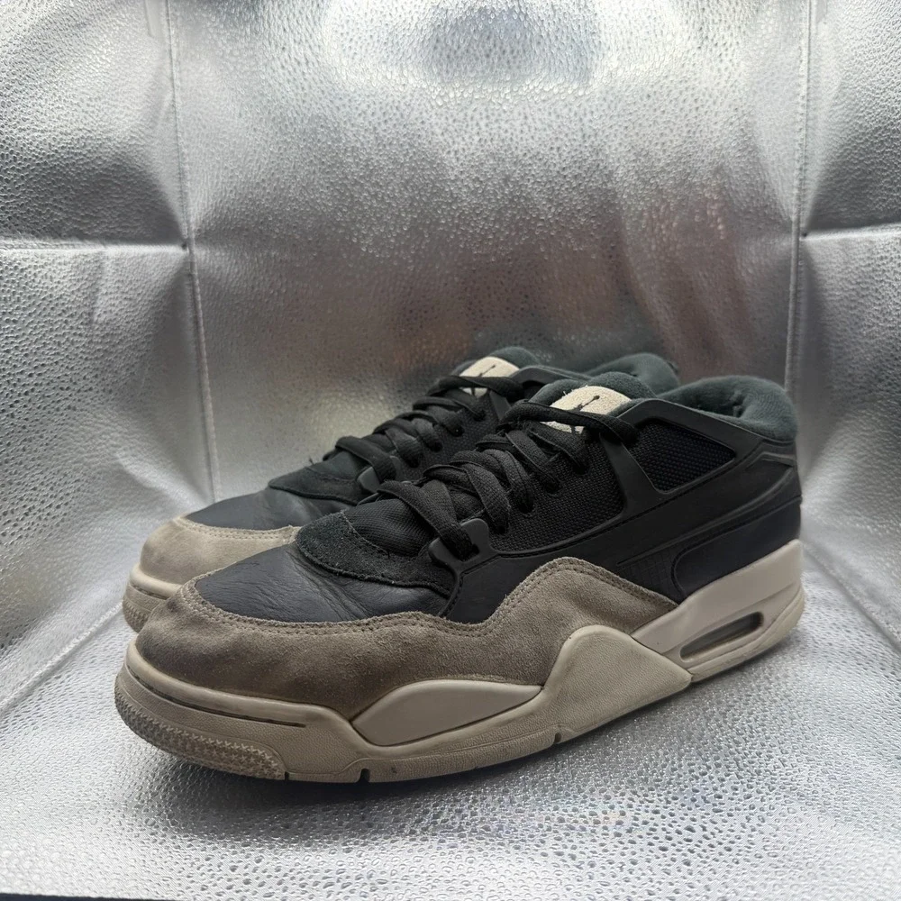 Size 12 Nike Air Jordan 4 RM Light Bone Black Dark Gray Mens Shoes FQ7939-001